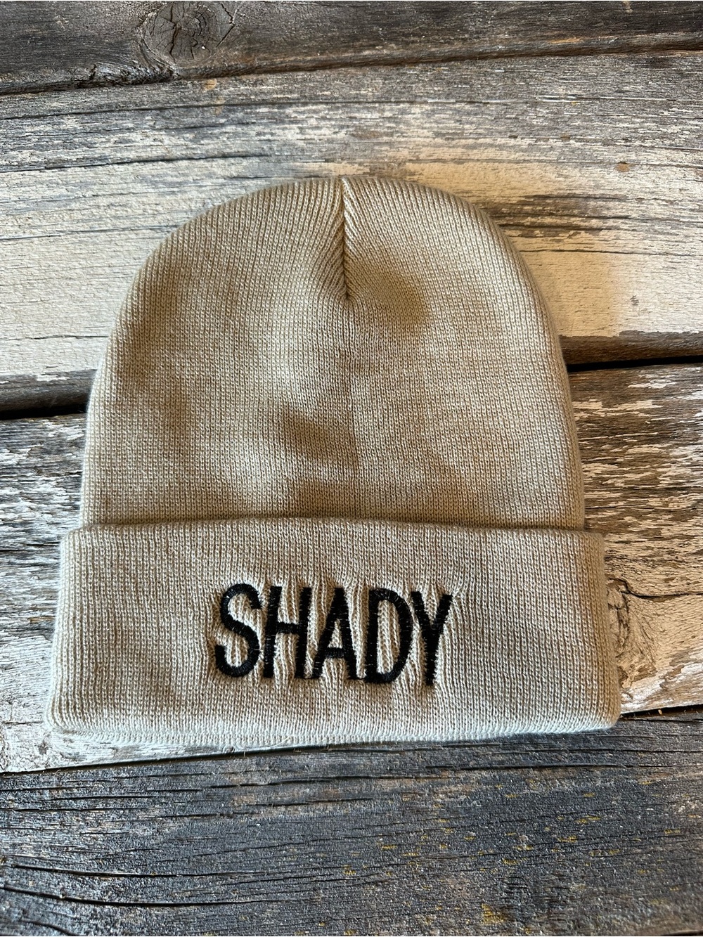“Shady” Tan Beanie/Toque